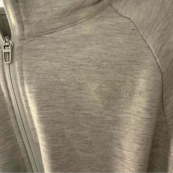 Lululemon City Sweat Full Zip Hoodie Heathered Ultra Light Grey Sea Salt Size L - Picture 8 of 10